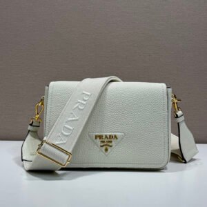 Double shoulder strap imported deer-skin patterned cowhide crossbody bag
