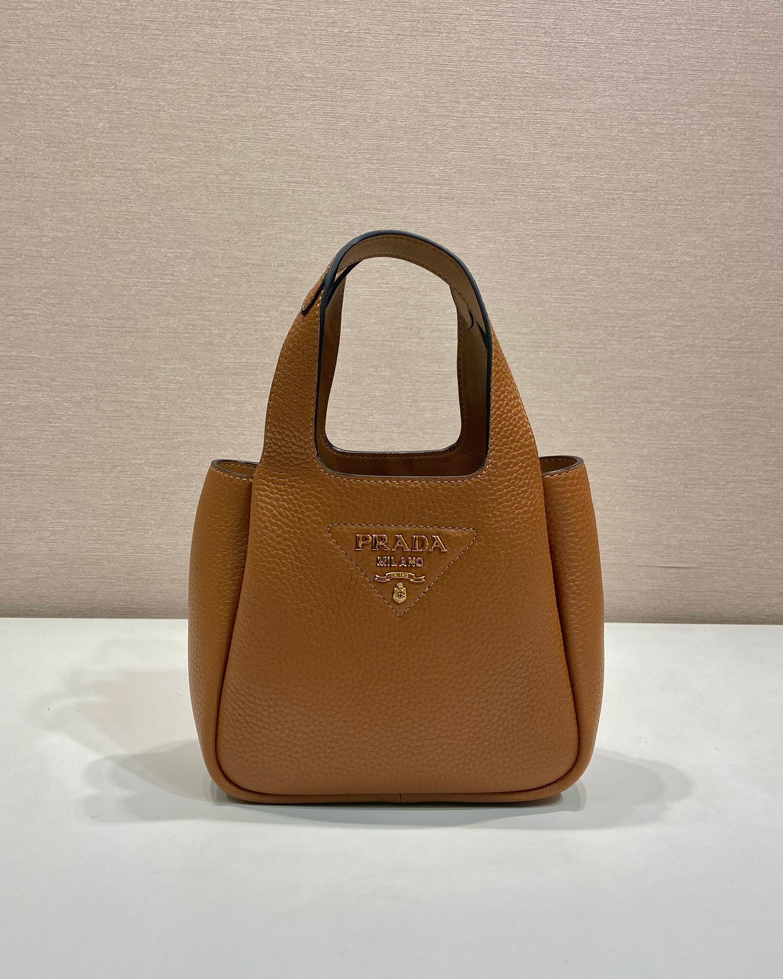 Mini lunch box 1BA349 Golden handbag