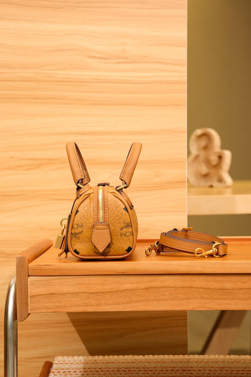MCM Classic Visetos Series Mini Boston Bags - 图片 3