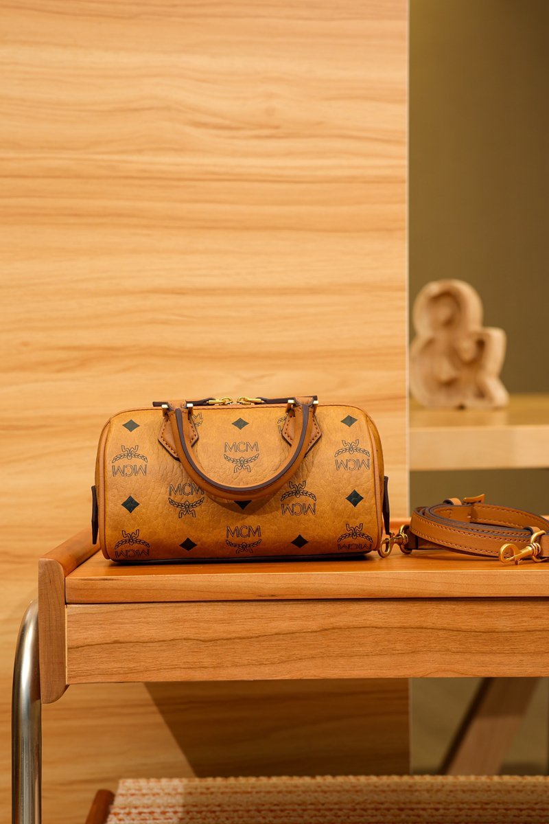 MCM Classic Visetos Series Mini Boston Bags - 图片 4