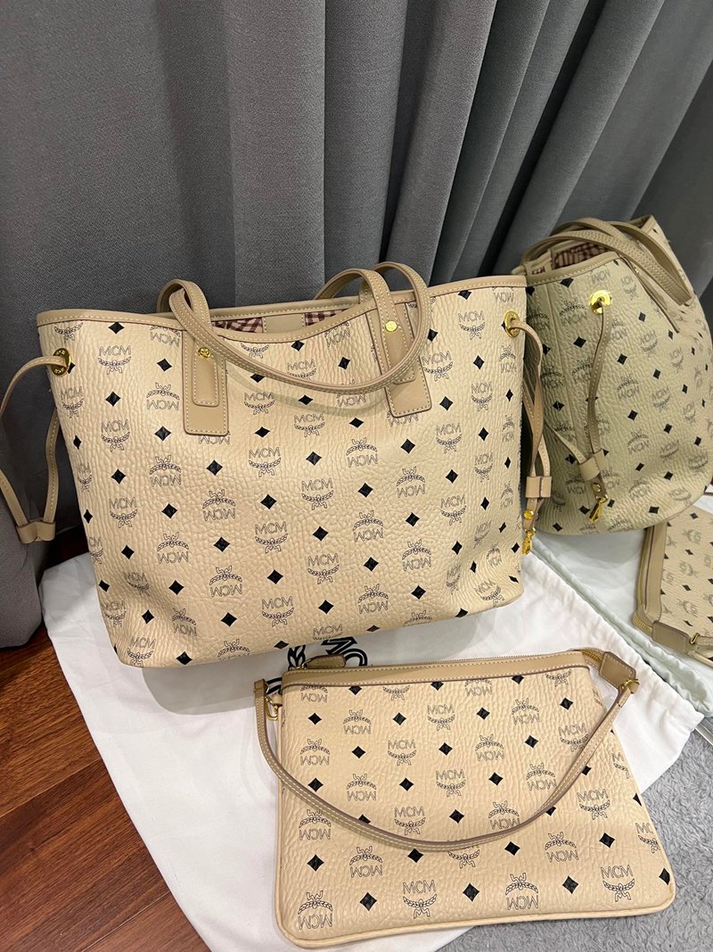 MCM Toni Visetos Series Tote Bag