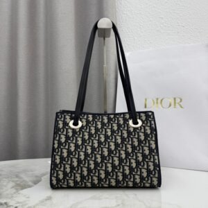 Fashion Dior M1410 - Blue Cloth Shoulder Bag and Crossbody Bag