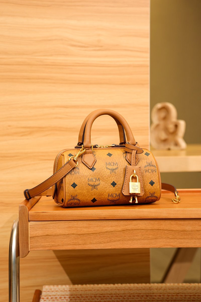 MCM Classic Visetos Series Mini Boston Bags - 图片 7