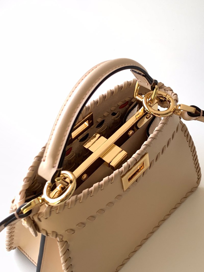 Fashionable multi-color woven leather handbag - 图片 7