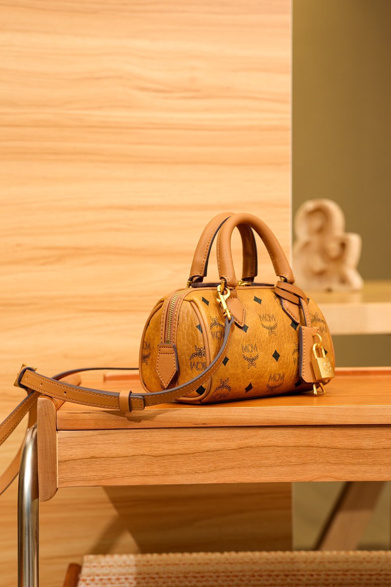 MCM Classic Visetos Series Mini Boston Bags - 图片 8