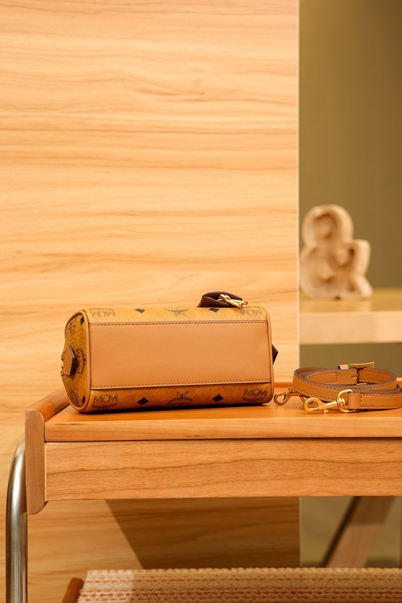 MCM Classic Visetos Series Mini Boston Bags - 图片 9