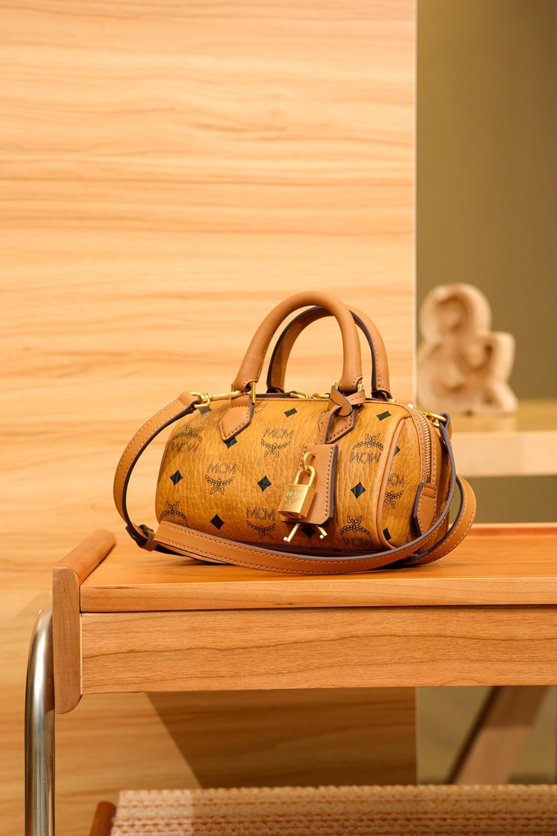 MCM Classic Visetos Series Mini Boston Bags - 图片 10