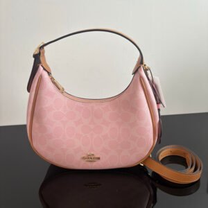 Pink old flower new product CO CH ole EMILY lady old flower one shoulder cross body bag half a month bag