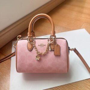Cherry blossom Pink COAC MINI ROWAN Handbag one-shoulder Boston bag