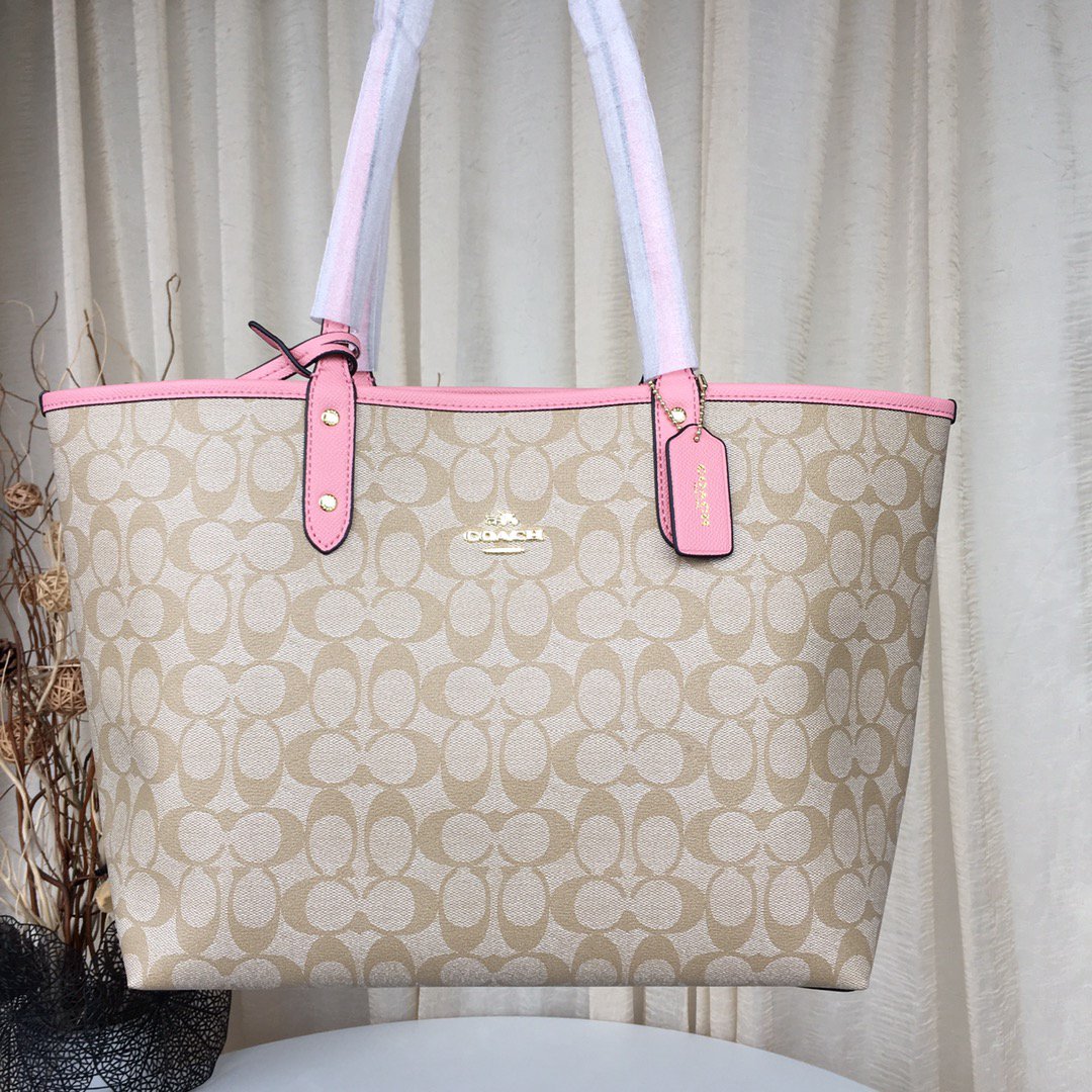 Official website version of the latest color mother shopping bag double bread Coach - 图片 2