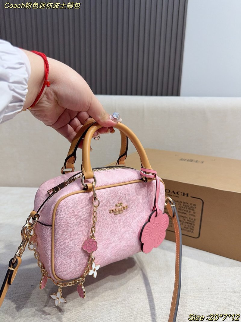 Coach Pink Mini Boston bag