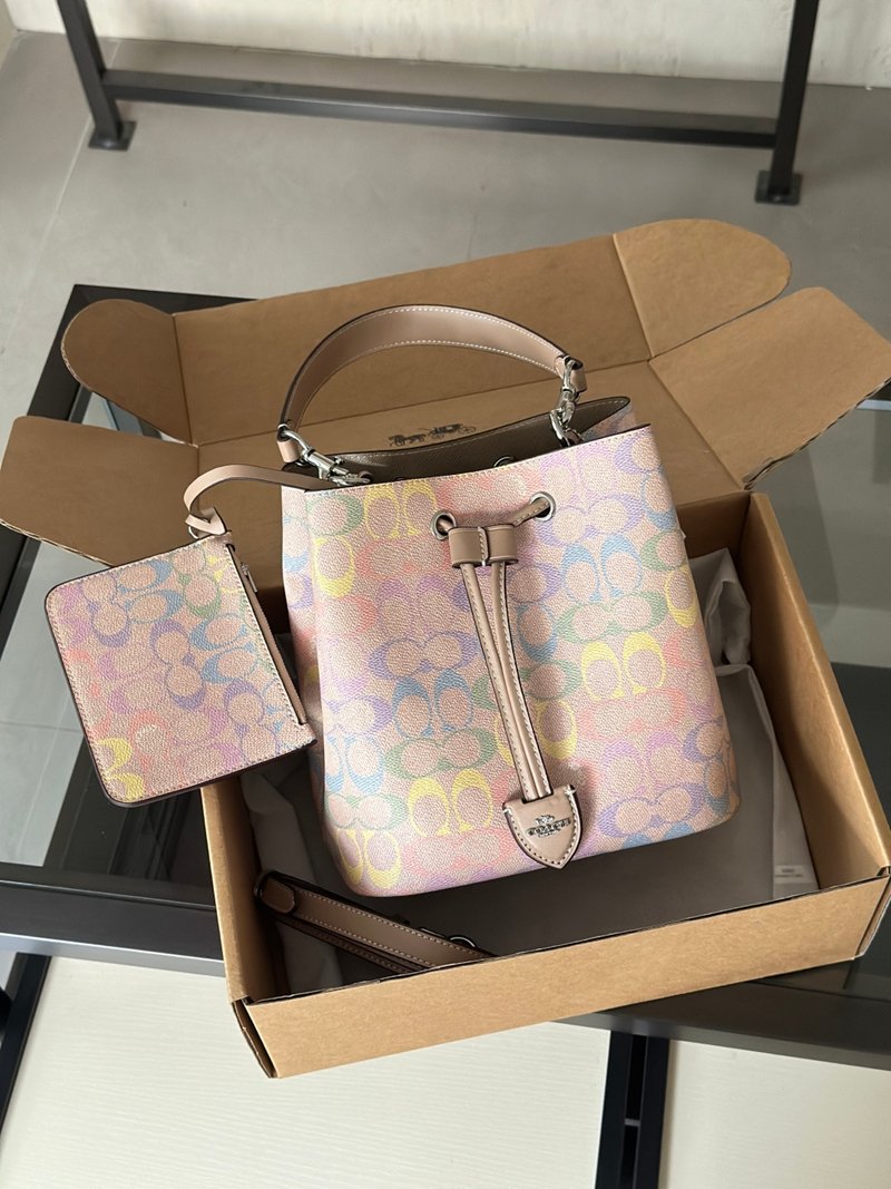 Rowan bucket packs rainbow pink