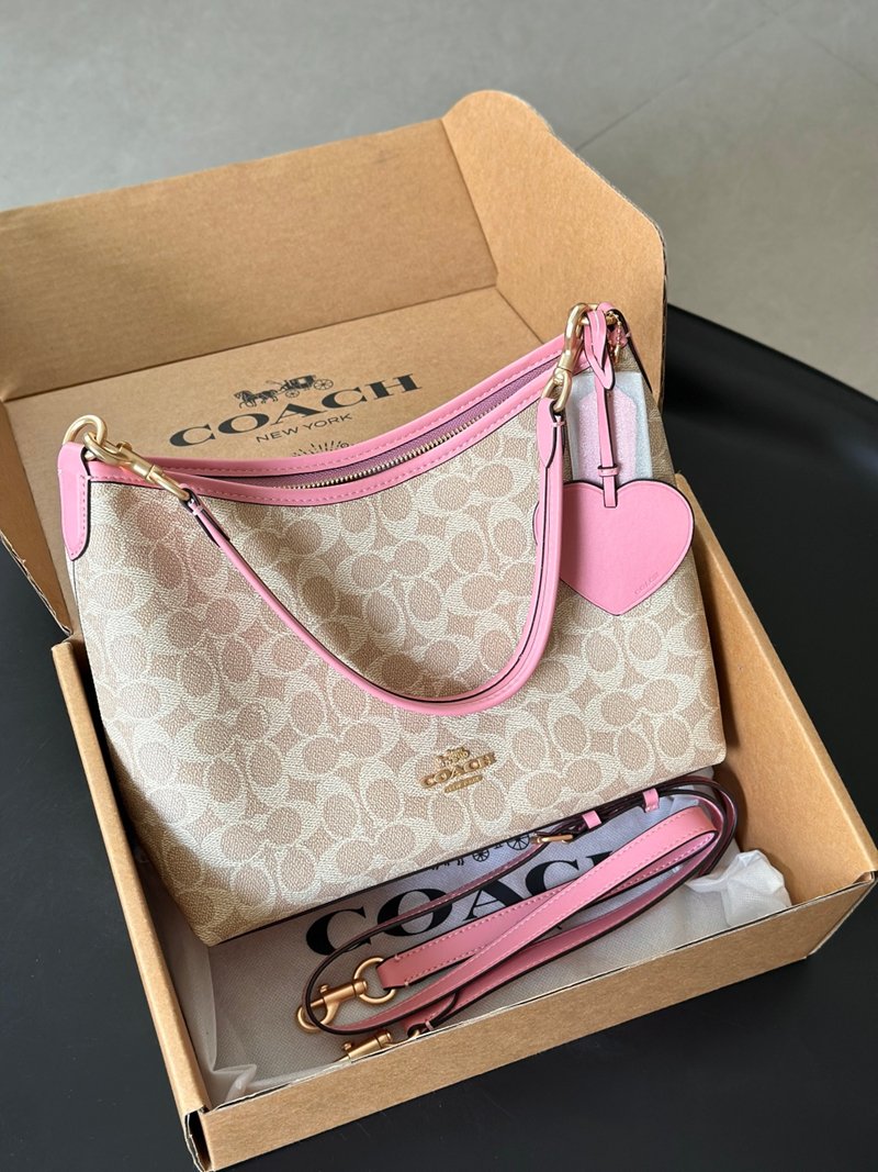 Channel goods Q14 laurel series stray bag shoulder crossbody bag classic bean sand color old flower
