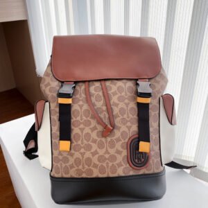 COACH Black Classic men's canvas backpack