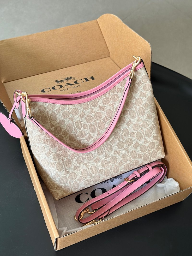 Channel goods Q14 laurel series stray bag shoulder crossbody bag classic bean sand color old flower - 图片 3