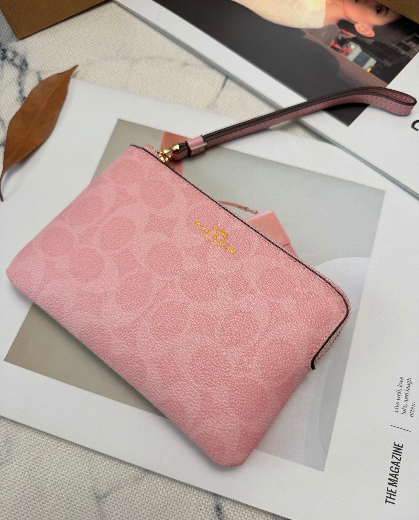 Coach Nolita cherry blossom powder CAQ75 mahjong bag - 图片 3