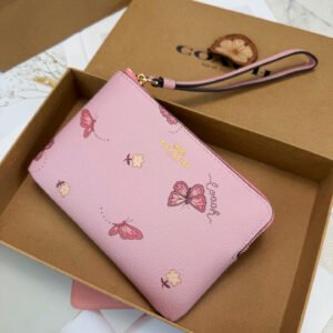 Coach C2971 Butterfly printed change handbag