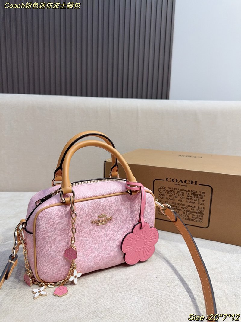 Coach Pink Mini Boston bag - 图片 4