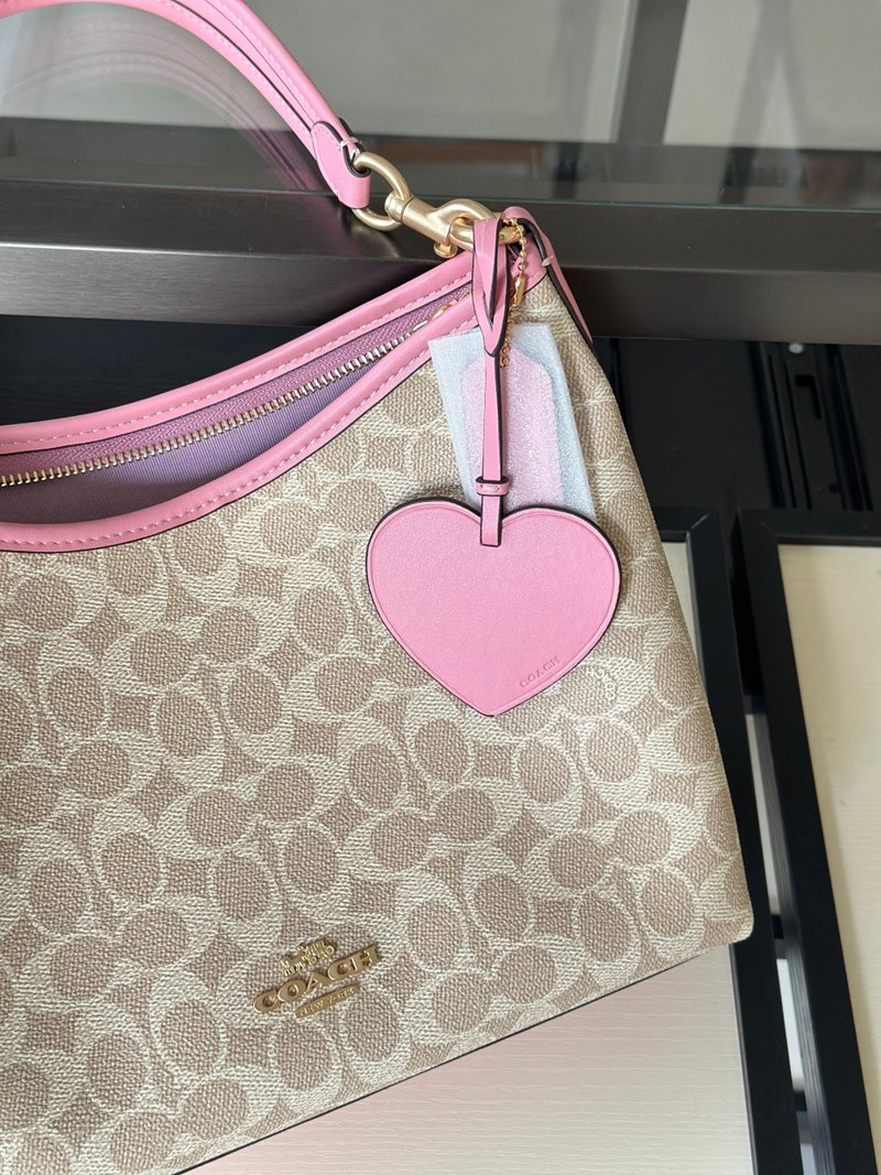 Channel goods Q14 laurel series stray bag shoulder crossbody bag classic bean sand color old flower - 图片 4