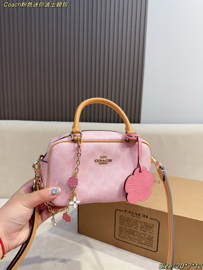 Coach Pink Mini Boston bag - 图片 5