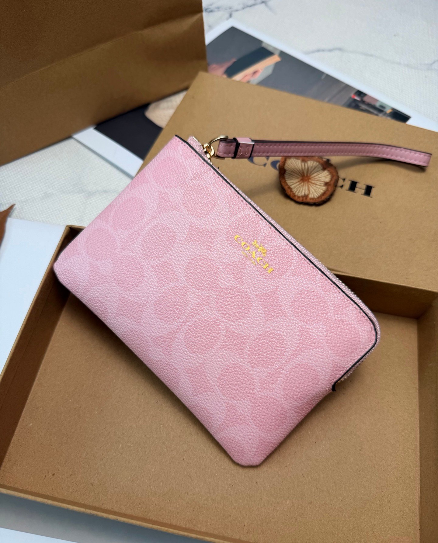 Coach Nolita cherry blossom powder CAQ75 mahjong bag - 图片 5