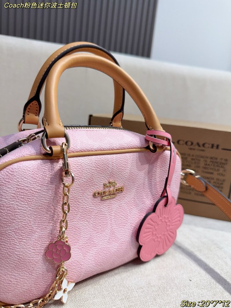 Coach Pink Mini Boston bag - 图片 6