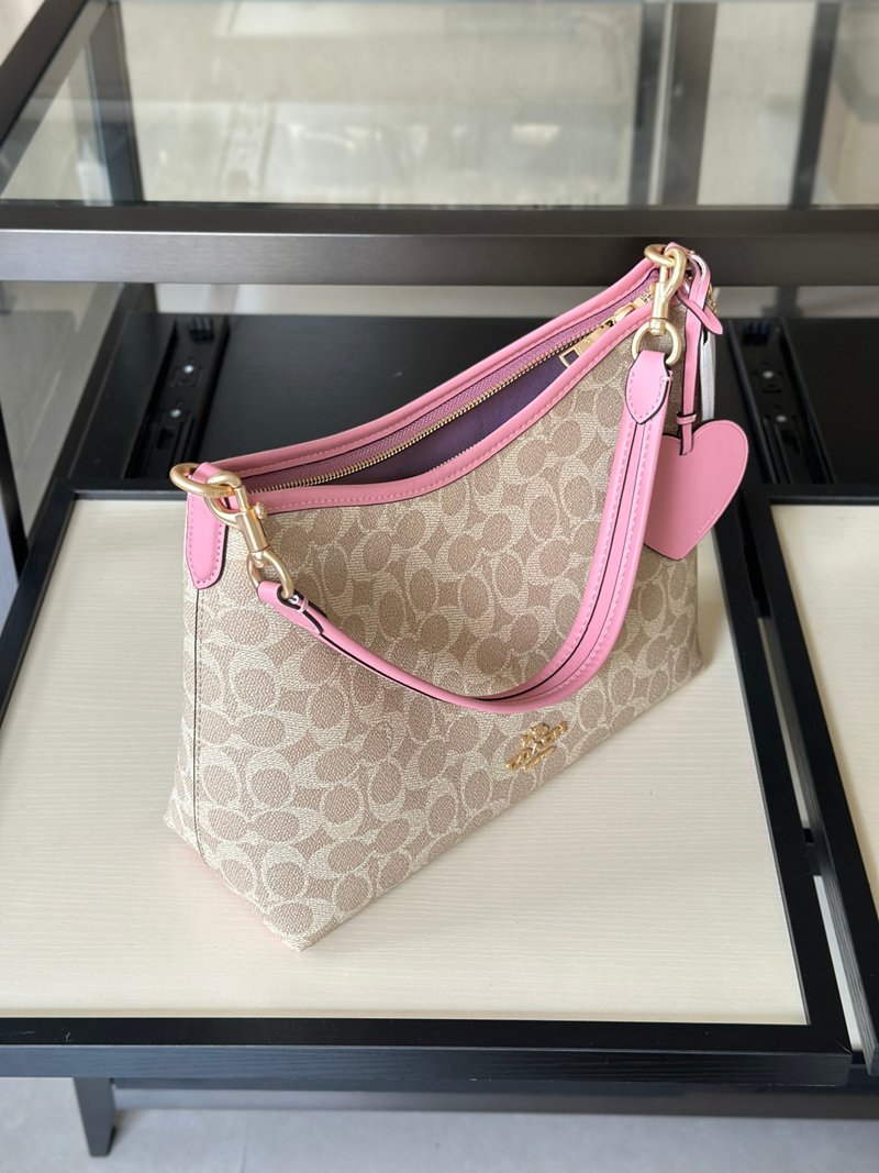 Channel goods Q14 laurel series stray bag shoulder crossbody bag classic bean sand color old flower - 图片 6