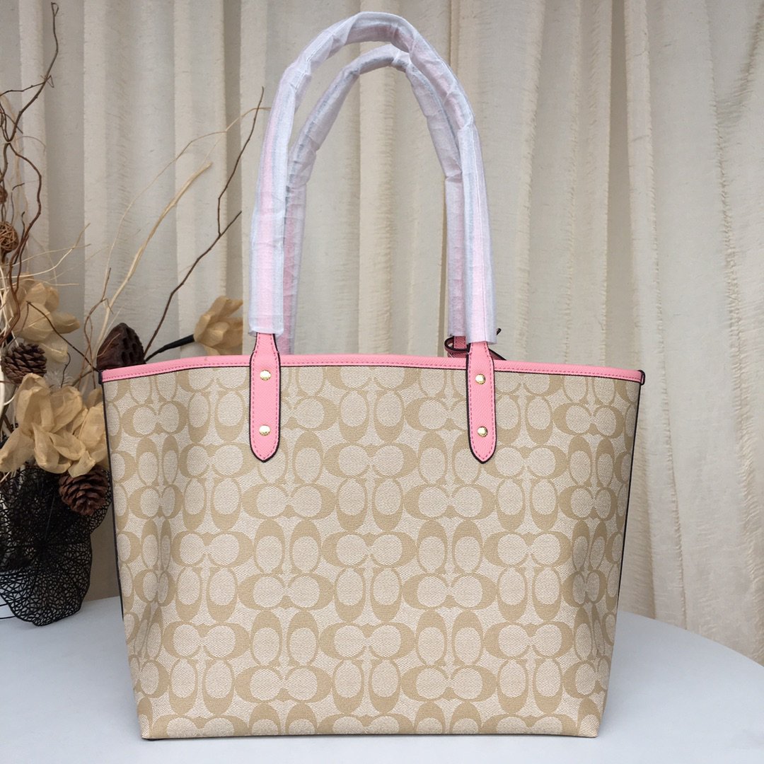 Official website version of the latest color mother shopping bag double bread Coach - 图片 6