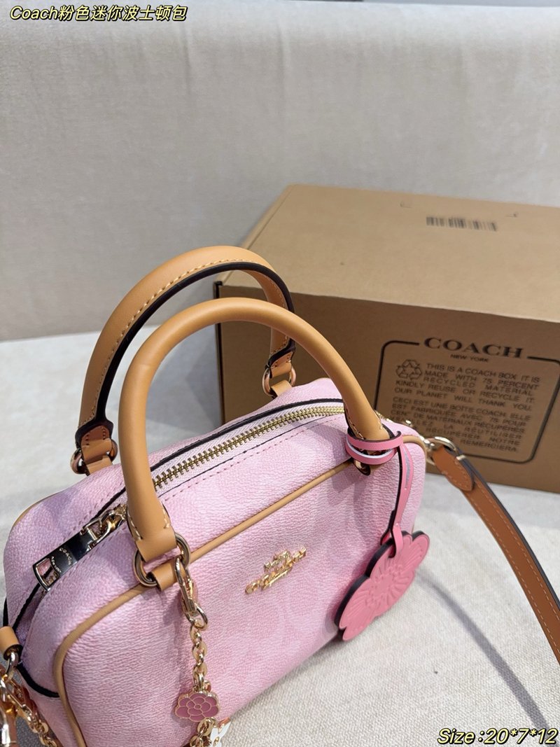 Coach Pink Mini Boston bag - 图片 7
