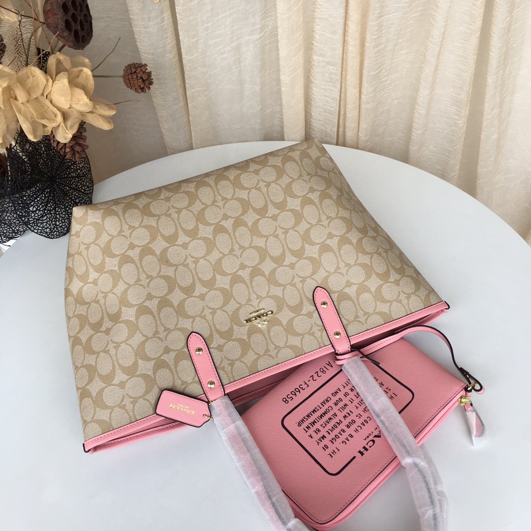 Official website version of the latest color mother shopping bag double bread Coach - 图片 7