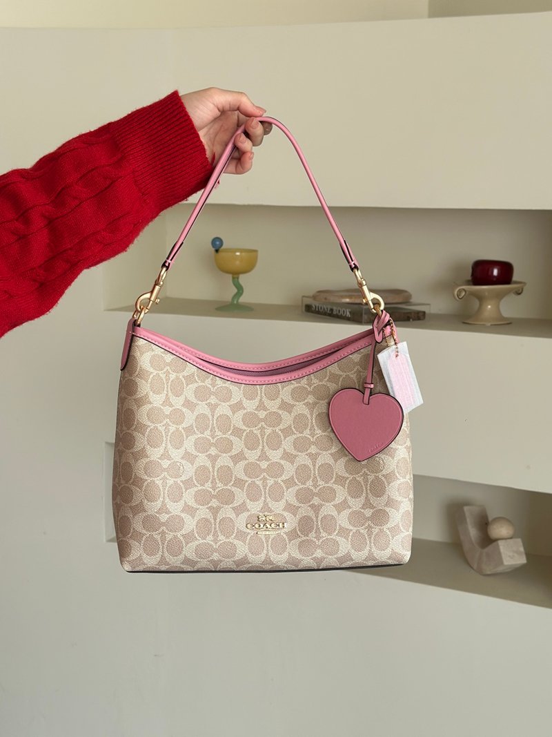 Channel goods Q14 laurel series stray bag shoulder crossbody bag classic bean sand color old flower - 图片 8