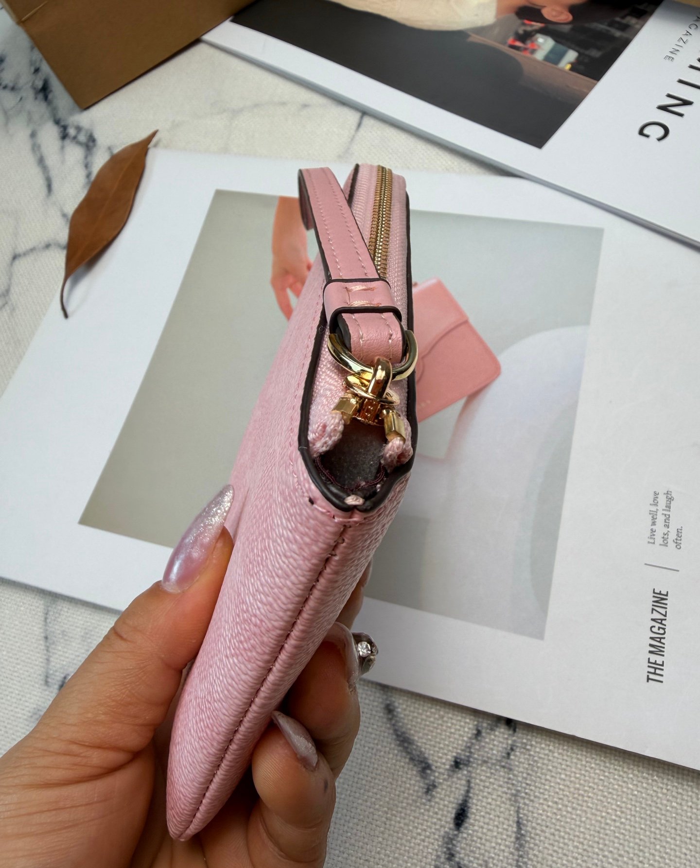 Coach Nolita cherry blossom powder CAQ75 mahjong bag - 图片 8
