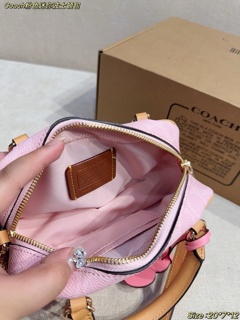 Coach Pink Mini Boston bag - 图片 10