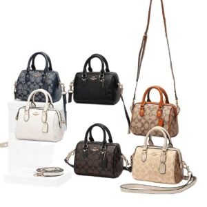 C's new Rowan classic monogram Boston pillow handbag, classic monogram crossbody bag for women