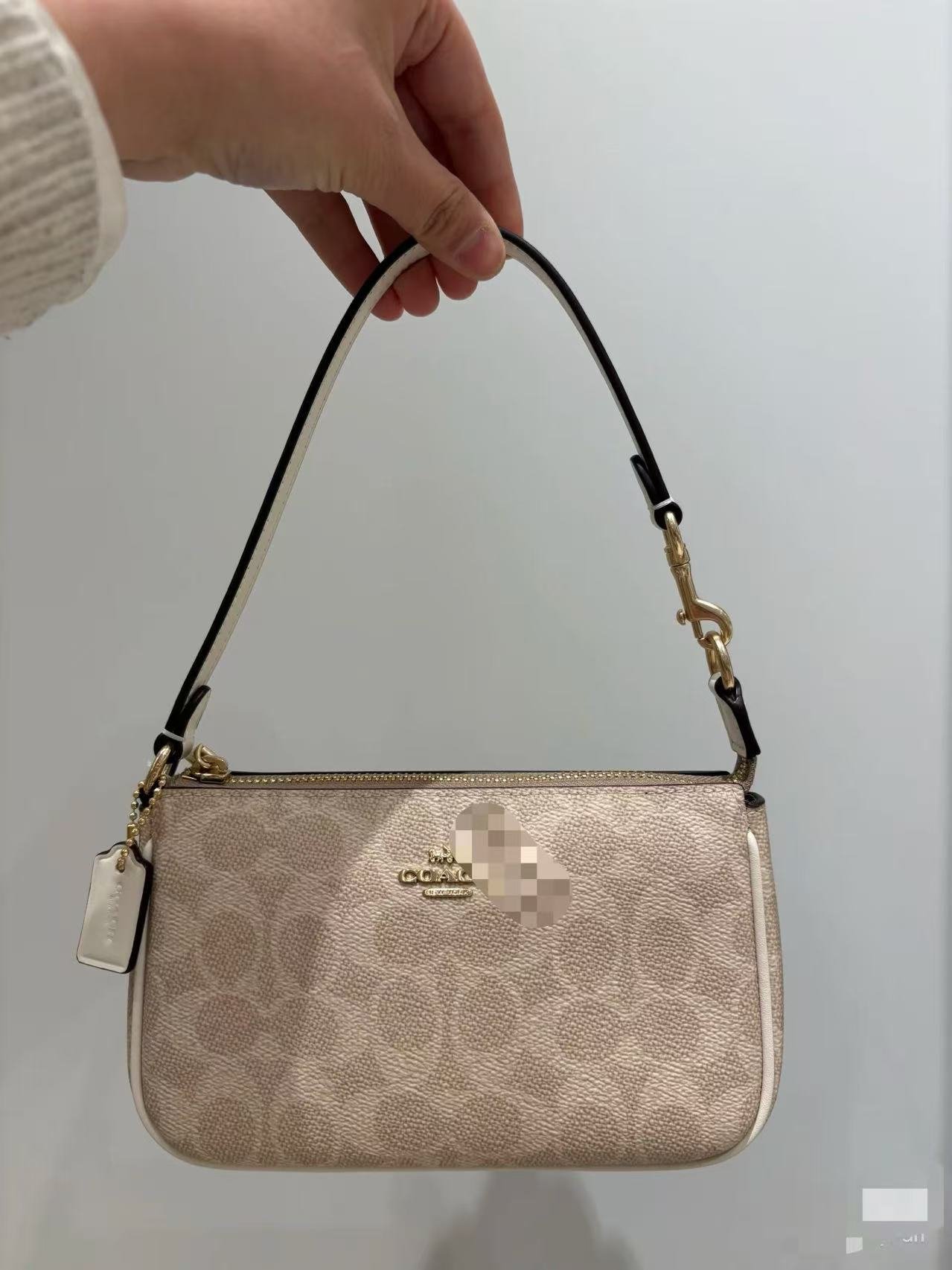 New Nolita 19 genuine leather mahjong bag from C brand, stylish and versatile underarm bag, women's shoulder, hand and crossbody purse - 图片 4