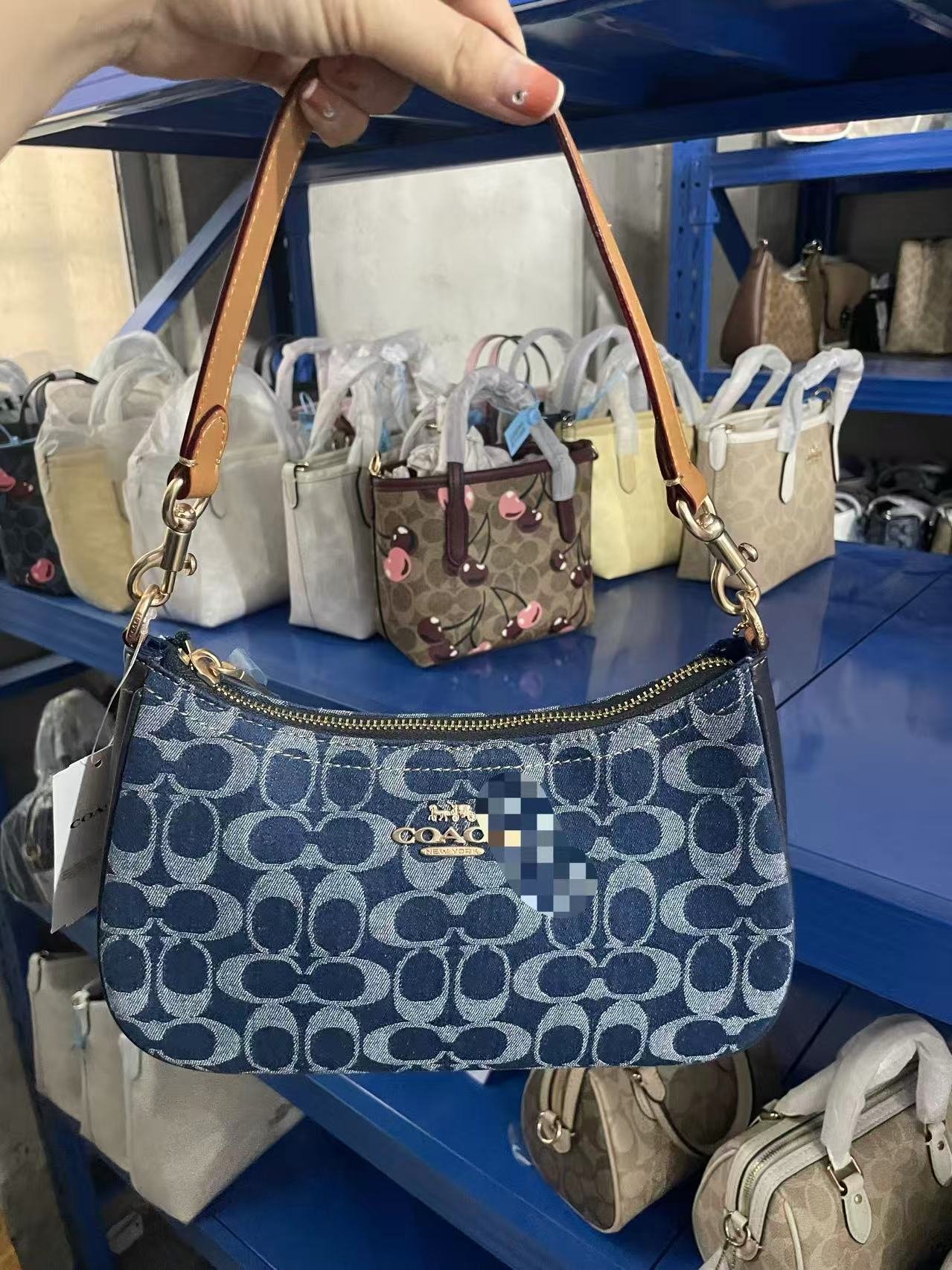 Classic Kou Monogram Teri Underarm Bag, Cross-border Export Shoulder & Crossbody Bag, Tooth-shaped Mahjong Handbag - 图片 12