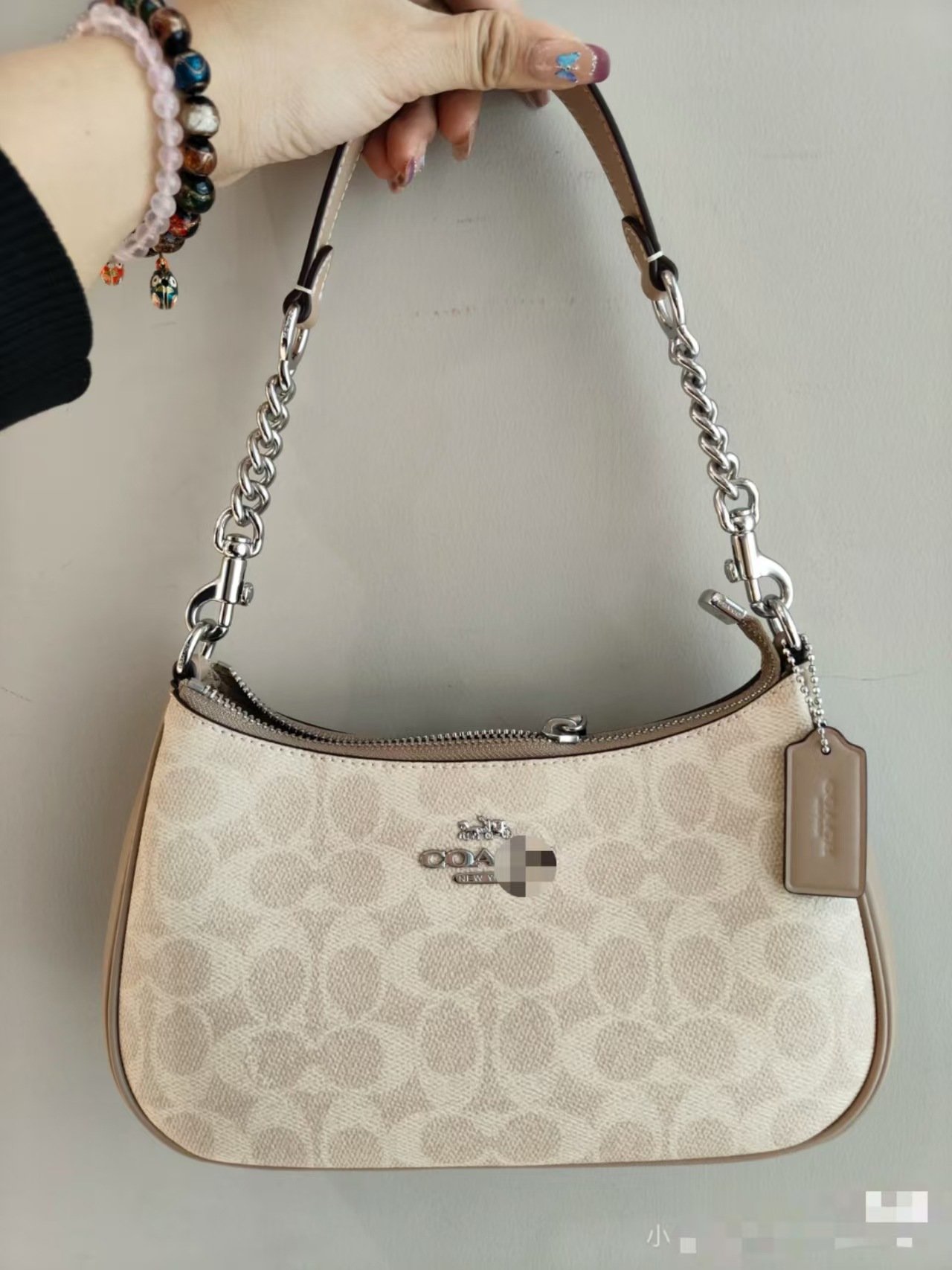 Classic Kou Monogram Teri Underarm Bag, Cross-border Export Shoulder & Crossbody Bag, Tooth-shaped Mahjong Handbag - 图片 13