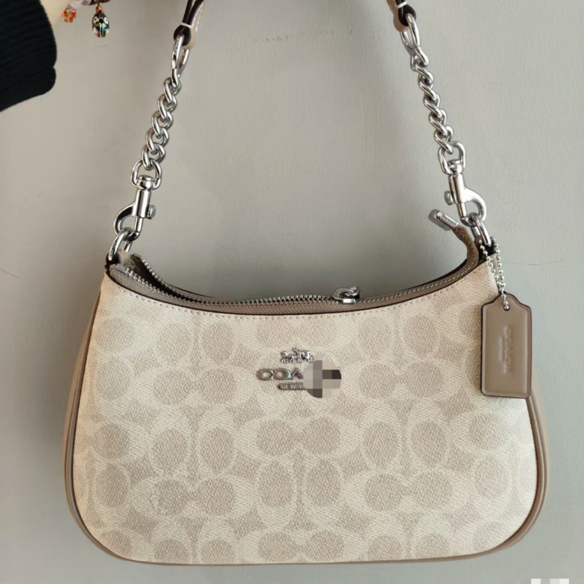 Classic Kou Monogram Teri Underarm Bag, Cross-border Export Shoulder & Crossbody Bag, Tooth-shaped Mahjong Handbag - 图片 3