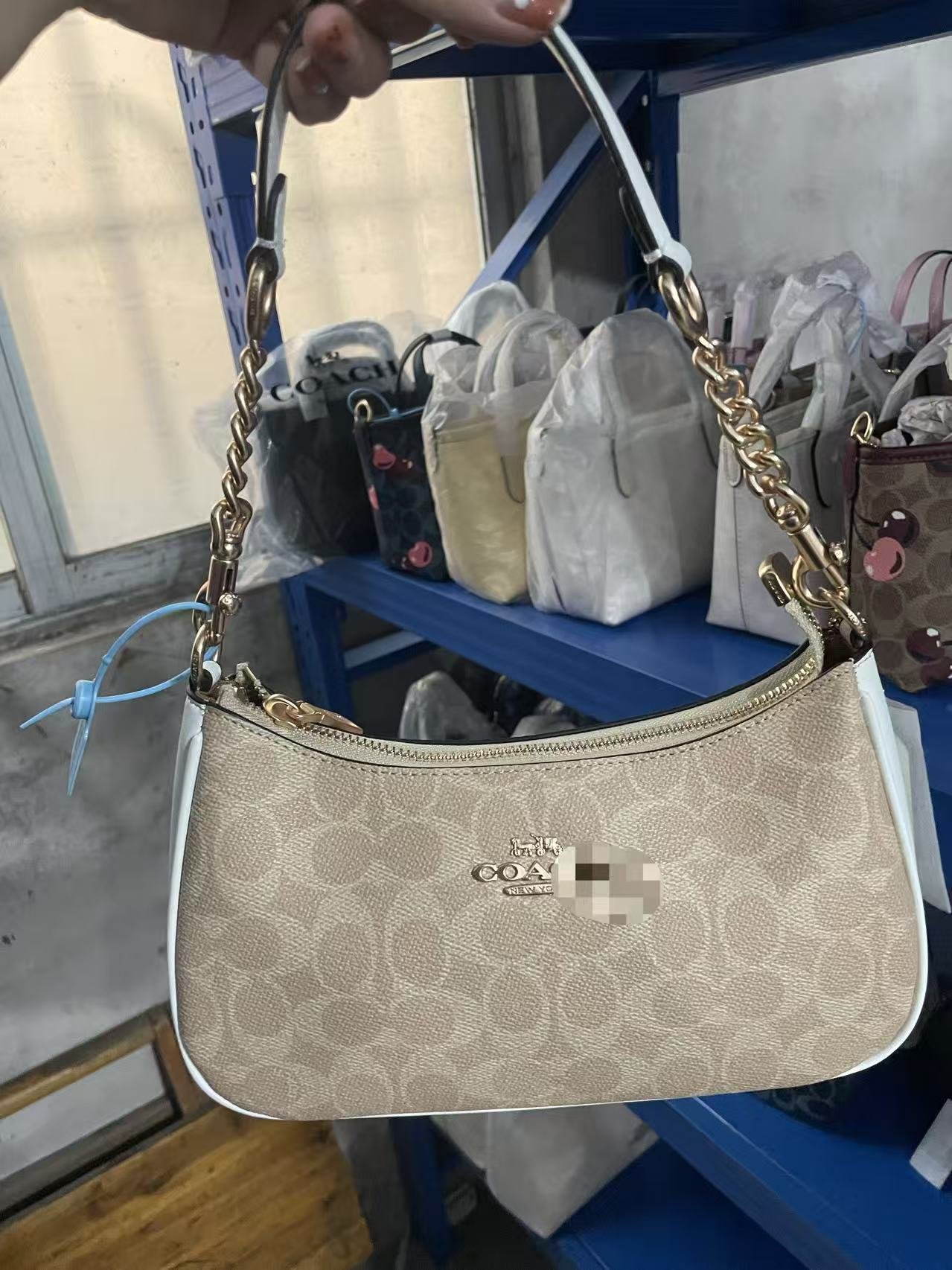 Classic Kou Monogram Teri Underarm Bag, Cross-border Export Shoulder & Crossbody Bag, Tooth-shaped Mahjong Handbag - 图片 4