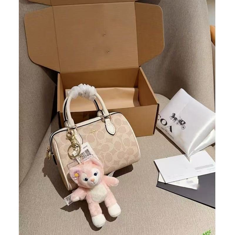 C's new Rowan classic monogram Boston pillow handbag, classic monogram crossbody bag for women - 图片 2
