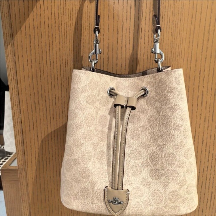 Coco C 25 New ROWAN Fortune Bucket Bag, Vintage Monogram Drawstring Tote Bag, Women's Shoulder, Handheld & Underarm Bag - 图片 2