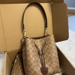 2026 New Rowan Bucket Bag, Rainbow Fortune Bucket, Shoulder & Crossbody Bag, Large Capacity Commuter Drawstring Tote Bag