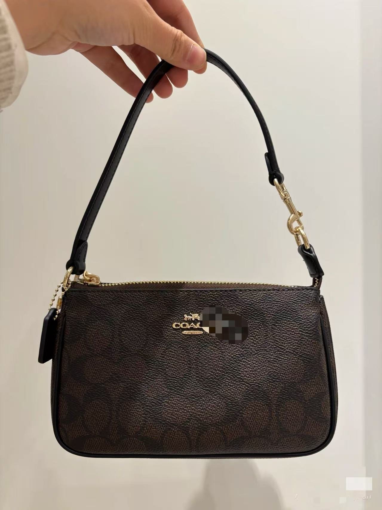 New Nolita 19 genuine leather mahjong bag from C brand, stylish and versatile underarm bag, women's shoulder, hand and crossbody purse - 图片 6