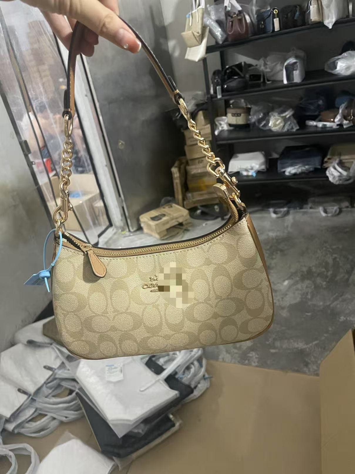 Classic Kou Monogram Teri Underarm Bag, Cross-border Export Shoulder & Crossbody Bag, Tooth-shaped Mahjong Handbag - 图片 11