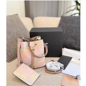 2026 New Rowan Bucket Bag, Rainbow Fortune Bucket, Shoulder & Crossbody Bag, Large Capacity Commuter Drawstring Tote Bag