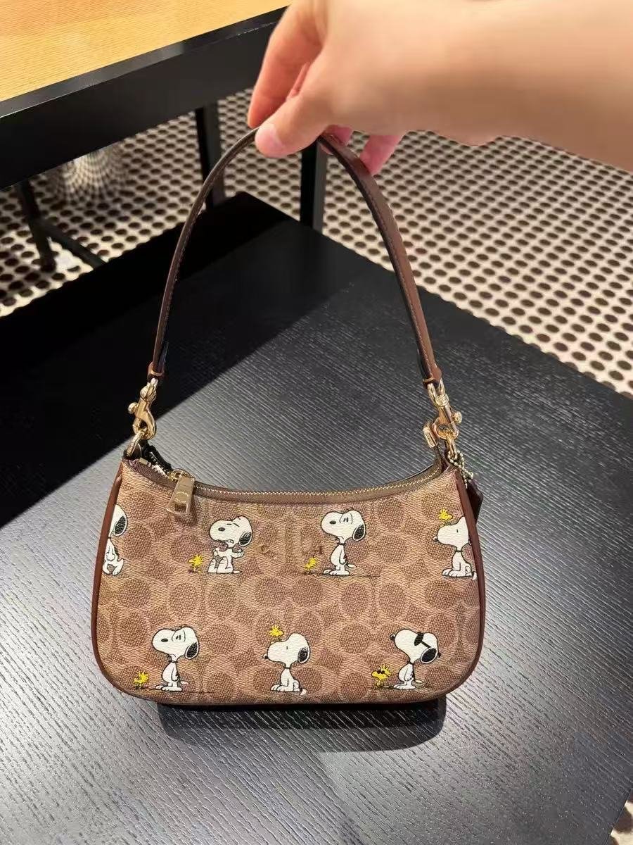 Classic Kou Monogram Teri Underarm Bag, Cross-border Export Shoulder & Crossbody Bag, Tooth-shaped Mahjong Handbag - 图片 6