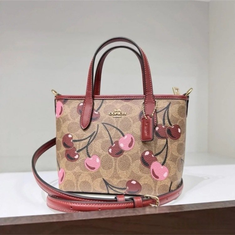 New Arrival of Coach Classic Monogram City15 Mini Tote Bag, High-Quality Version, Handheld Basket Style Crossbody Shoulder Bag for Women - 图片 9