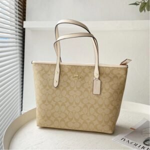KouC New Women's Bag, Monogram City30 Tote Bag, Shopping Bag, Large Capacity Shoulder, Handheld, Crossbody and Underarm Bag