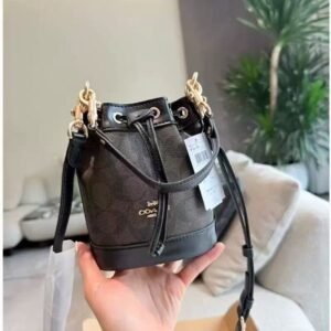 2025 New Style COACH, European & American High Texture Bucket Bag for Women, Casual Versatile Handbag, Fashion Shoulder Bag