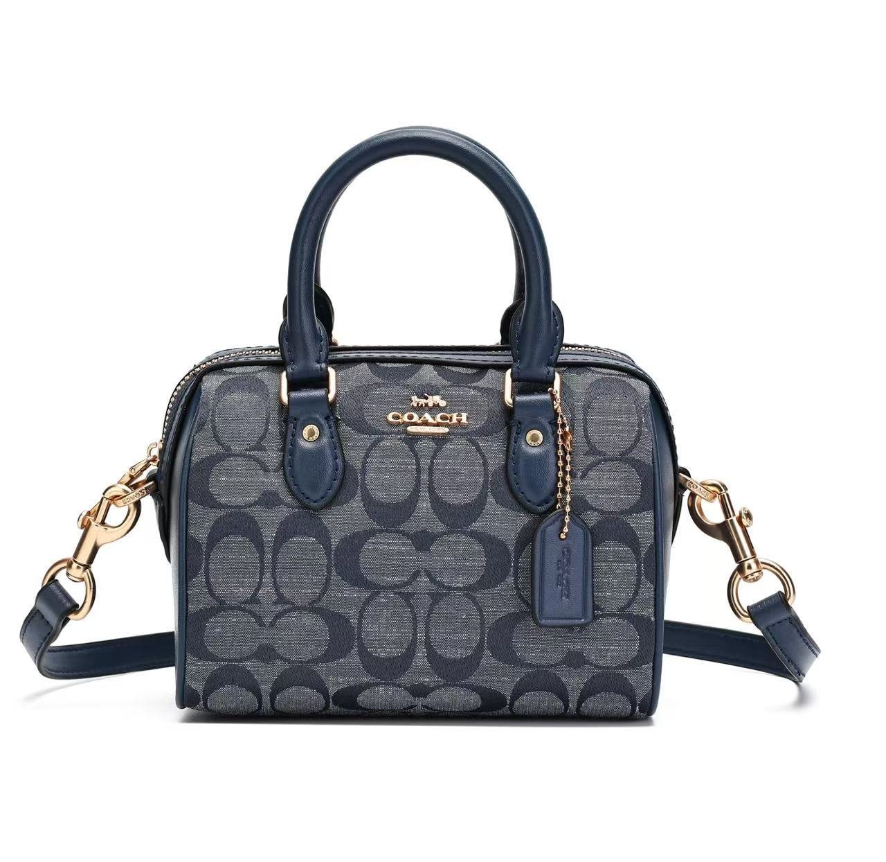 C's new Rowan classic monogram Boston pillow handbag, classic monogram crossbody bag for women - 图片 3